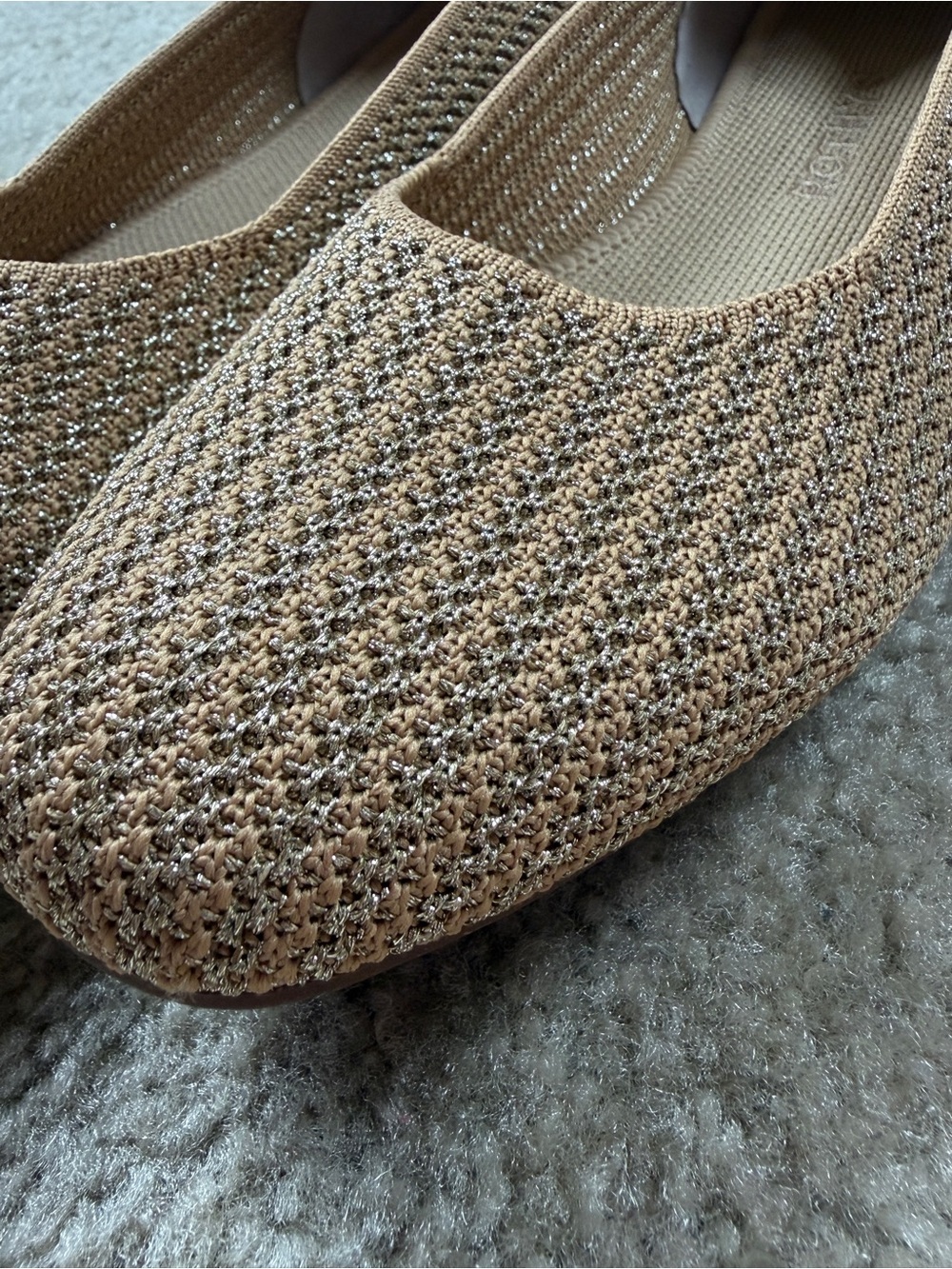 Rothy’s The Square Wrap Ballet Flats In Golden Sun Basketweave - Picture 2 of 9